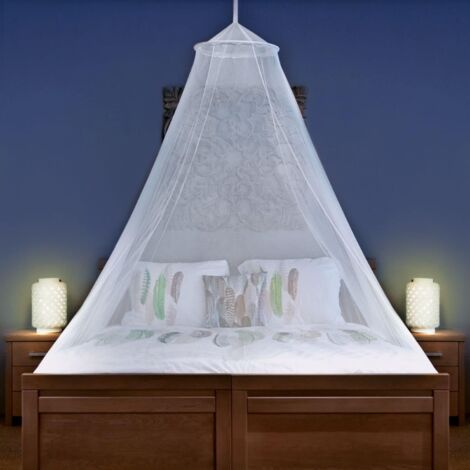 Moustiquaire de lit conique 1200x250cm – Protection intégrale contre les moustiques – Polyester durable – Maillage 256 mailles – Fuienko (1/5)