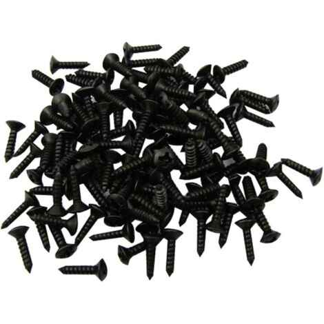 Vis Pickguard 3x12mm pour Plaques de Protection Fender Strat Tele Guitare électrique ou Basse, Noir (100 pièces) (1/5)