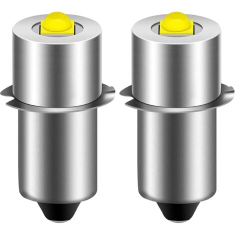 Lot de 2 lampes de poche LED P13.5S - Haute performance - 6-24V - P13.5S - Blanc (1/5)