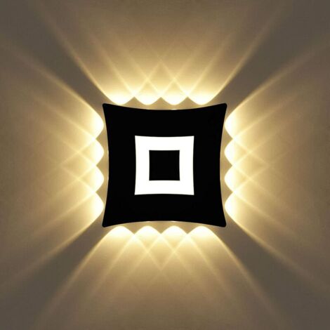 22W Moderne Applique Murale LED Lampe Murale Imperméable IP65 Aluminium Lampe de Mur LED Intérieur Extérieur pour Salle de Bains Salon Chambre à Coucher Couloir Escalier Entrée Porche - Lumière chaude (1/5)