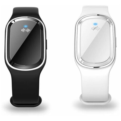 Lot de 2 bracelets anti-moustiques électroniques à ultrasons avec câble USB - Étanches - Pour enfants et adultes
