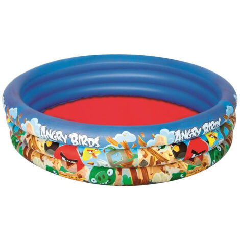 Piscina 3 Anelli Angry Birds 152 X 30 Cm Mare Piscina Gonfiabile 282 Litri (1/2)