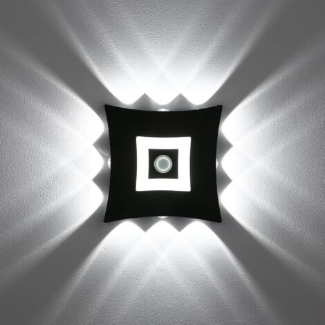 Applique murale LED 18W avec détecteur de mouvement PIR – Étanche IP65 – Aluminium blanc – Éclairage moderne pour espaces humides – Denuotop (1/5)