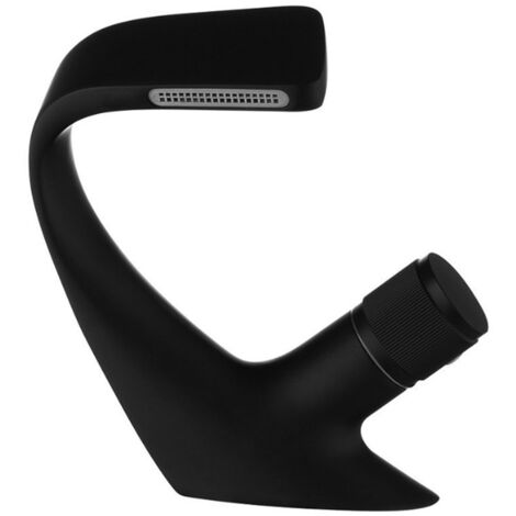 Robinet de lavabo mono cascade en laiton noir – Cartouche céramique – Hauteur 18.5cm – Aérateur ABS pour économie d'eau – Ideko (1/5)