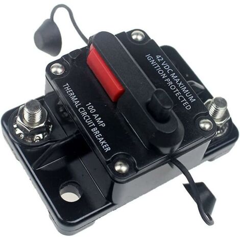 50a Amp Disjoncteur Double Batterie Ip67 Étanche 12v 24v Fusible Réarmement Manuel Disjoncteur De Voiture (1/5)