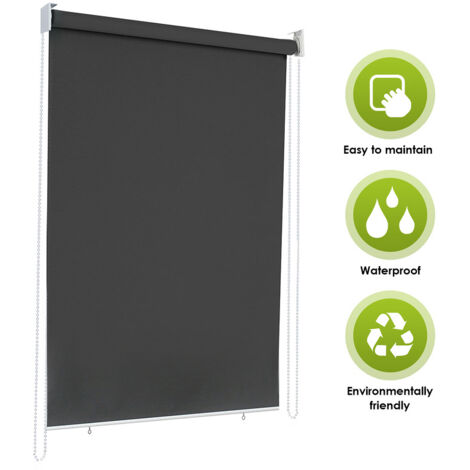 Swanew – Store vertical 140 x 240 cm – Toile imperméable en polyester avec revêtement PU – Protection contre le vent – Pieds en acier robustes (1/4)