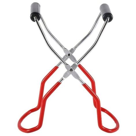 Pince de levage de bocal en acier inoxydable – Poignée antidérapante – Longueur 22,8 cm – Pour bocaux de conserve et pots de gelée – Einemgeld