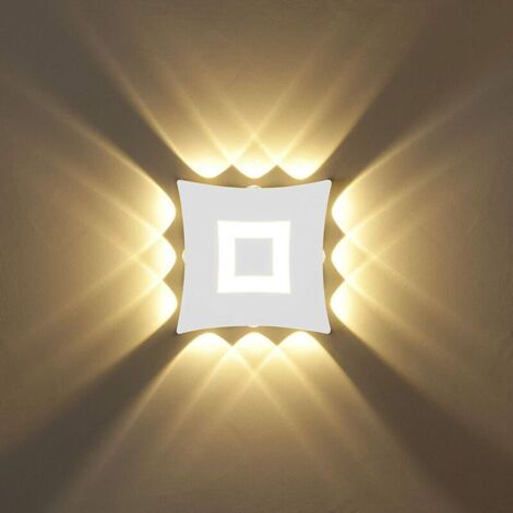 18W Moderne Applique Murale LED Lampe Murale Imperméable IP65 Aluminium Lampe de Mur LED Intérieur Extérieur pour Salle de Bains Salon Chambre à Coucher Couloir Escalier Entrée Porche - Lumière chaude (1/5)