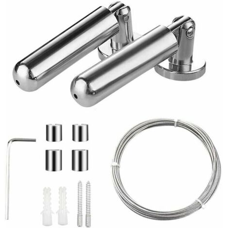 Câble en acier inoxydable 5m – Capacité de charge 15 kg – Pour suspension de rideaux et projets artistiques – Installation facile (1/5)