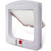 Chatière pour chats chiens petite chatière porte à puce électronique 4 voies verrouillable facile à installer