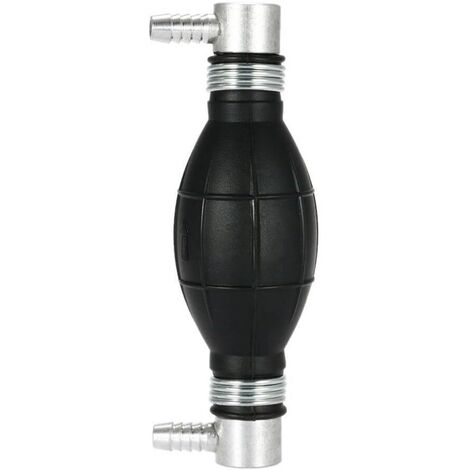 Pompe à carburant manuelle en caoutchouc – Poire d'amorçage pour voitures, motos et bateaux 10 mm (noire) (1/5)