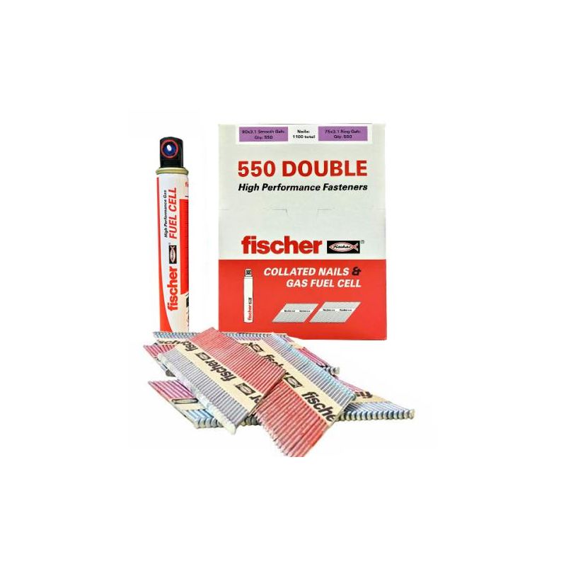 FISCHER 540482 550 DOUBLE NAIL PACK 90/51