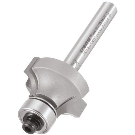 Trend 46/130 x 1/4 TCT Bearing Guided Ovolo & Round Over 6.3mm Radius TRE4613014TC