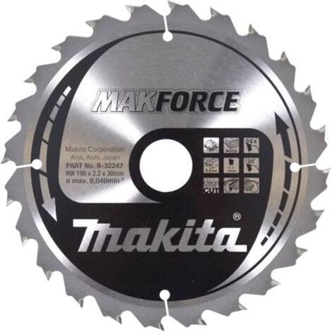 MAKITA B-32247 190X30mm 12T TCT BLADE (1/2)