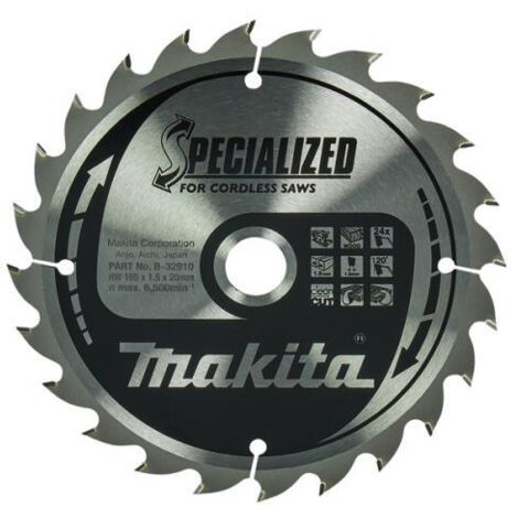 MAKITA B-32910 165mmX20X 24T TCT BLADE (1/2)