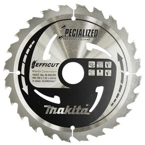 MAKITA B-64191 190X30mm 24T TCT SAW BLADE (1/2)