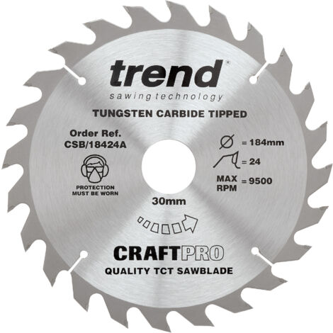 TREND CRAFT SAW BLADE 184 X 24T X 30