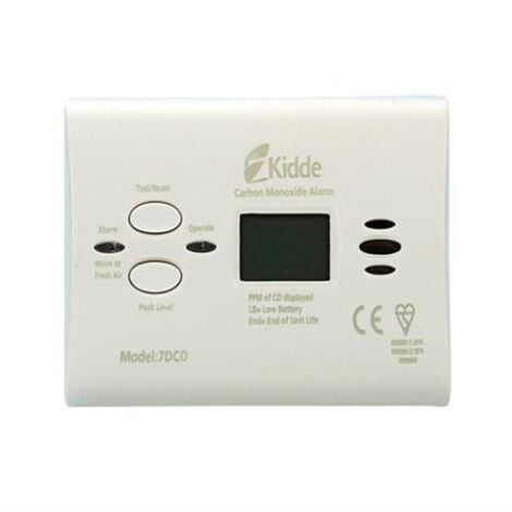 Carbon Monoxide Alarm Digital 10 Year Sealed