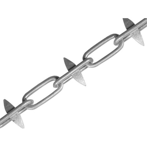 Faithfull Spike Chain Galvanised 6mm x 5m Box - Max. Load 250kg FAICHBOX6SG