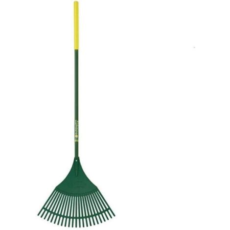 Bulldog Evergreen Plastic Leaf Rake Aluminium Shaft