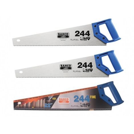 Bahco 2 x 244 Hardpoint Handsaw & Fine Cut Handsaw 550mm 22in BAH24422FCS