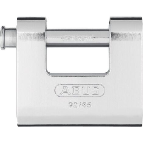 ABUS 92 65MM BRASS BODY SHUTTER PADLOCK KEYED