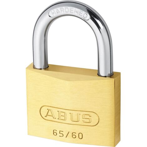 ABUS 65 60MM BRASS PADLOCK KEYED 6606