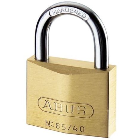 ABUS 65 25MM BRASS PADLOCK KEYED 254