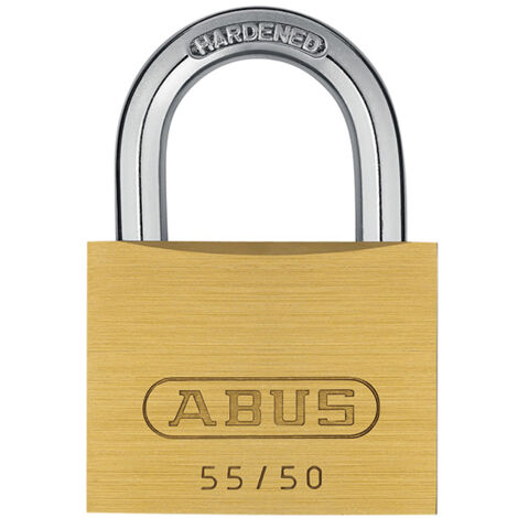 ABUS 55/50 50MM BRASS PADLOCK KEYED 5501