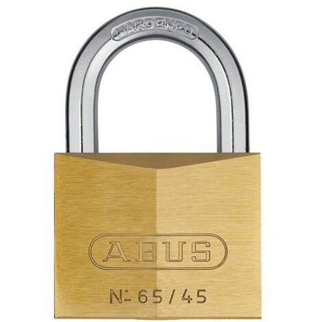 ABUS 65 45MM BRASS PADLOCK KEYED 451
