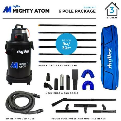 SKYVAC MIGHTY ATOM 6 POLE P/F (9m/30ft) 240V (1/2)