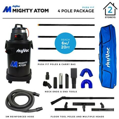 SKYVAC MIGHTY ATOM 4 POLE P/ F (6m/20ft) 240V (1/2)