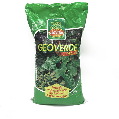 5 sacchi terriccio geoverde universale floricoltura giardinaggio 10 lt 3 kg