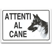 Targa: ATTENTI AL CANE (Maremmano) art. 8516 