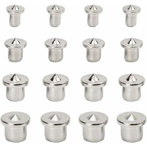 16 pièces Alignement de Bois Pointe Centrage de Goujon Outil de Centrage de Goujon pour le Travail du Bois au Centre de la Goupille, 6 mm 8 mm 10 mm 12 mm,GU.B/bon