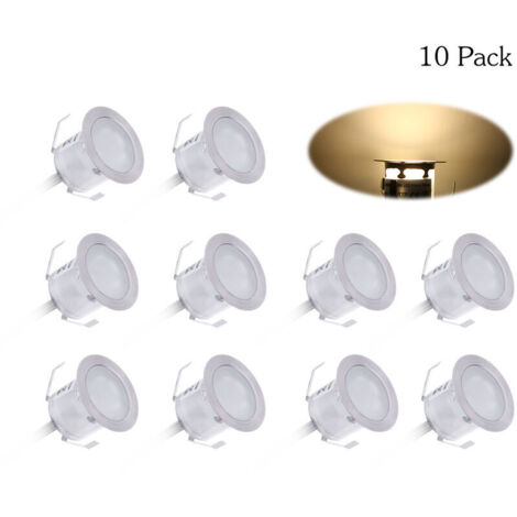 grid cool Luminaires Encastres Au Sol A Led, 0.6W, 500Lm, 32Mm, 10Pcs, Warm White (1/5)