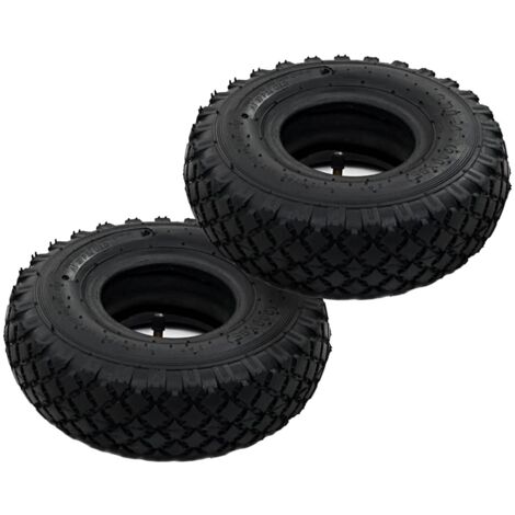 INLIFE 2 pneus 2 chambres à air 3.00-4 260x85 pour roue de diable (1/4)