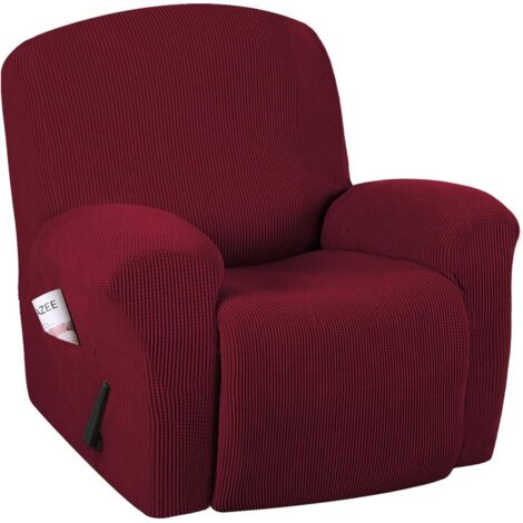 Housse de canapé super extensible, housses de fauteuil inclinable, housses de fauteuil inclinable, forme ajustée, housses de fauteuil inclinable à levage électrique standard/surdimensionné, jacquard d (1/5)