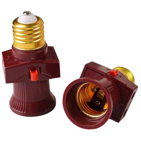 Lot de 2 douilles voleuse a vis E27 avec interrupteur 6A，250V [Classe énergétique A] [Classe énergétique A] (1/5)
