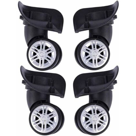 Roues De Valise De Rechange Pour Bagages Universelle Remplacement De La Roue Roulettes Valise De Voyage Bagages Valise Roue Gauche Et Droite Ensemble D'Accessoires De Réparation 2 Paire (1/5)