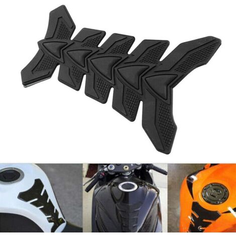 Décalque d'autocollant de protecteur de protection de réservoir de carburant de gaz de la fibre de carbone 3D pour la moto (1/4)