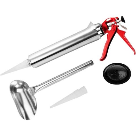 Pistolet à Joints En Acier Inoxydable pour Pointes de Calfeutrage - Outil pour Briques Et Carrelages - Outil de Bricolage (1/5)