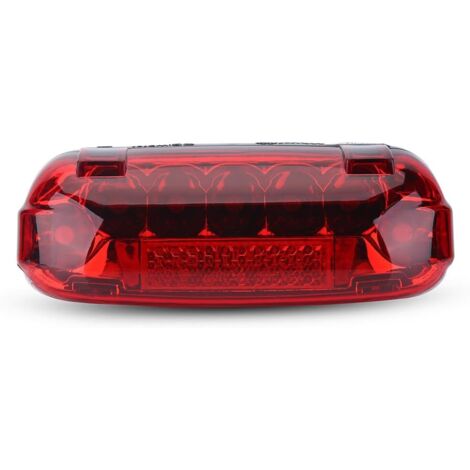 Feu de freinage de vélo, feu de freinage de vélo électrique 48V LED feu arrière vélo feu d'avertissement arrière lampe accessoires de cyclisme (1/5)
