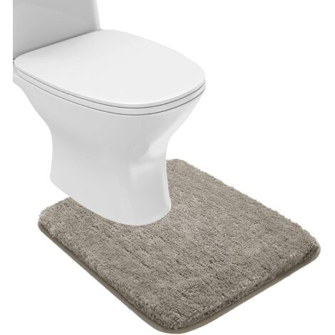 Tapis de bain antidérapant pour salle de bain (16 x 24, jaune) Tapis de bain en microfibre absorbant l'eau douce Lavable en machine pour salle de bain Tapis épais en peluche pour douche (1/5)