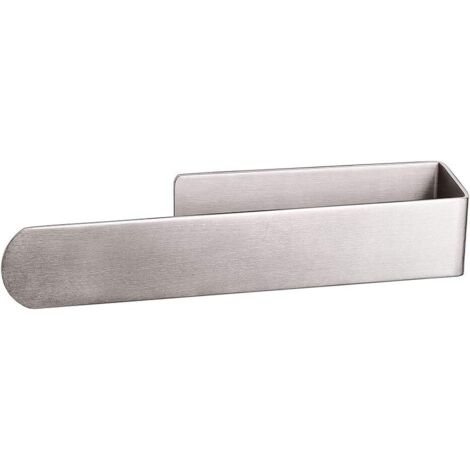 Porte-serviettes/anneau porte-serviettes à forte tenue, porte-serviettes en acier inoxydable épais, porte-serviettes collant, style contemporain, sans perçage (nickel brossé) (1/5)