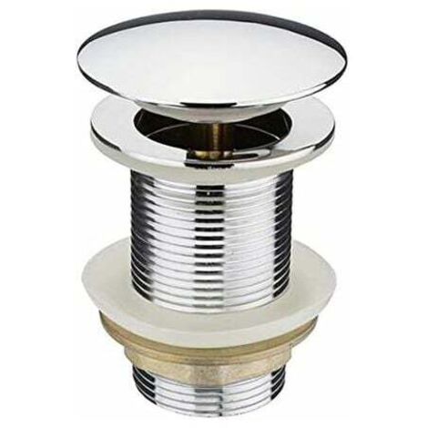 Bonde de vidange sans trop-plein - Bonde de vidange - Bonde d'écoulement excentrique - Siphon de lavabo(62mm,G1 1/4") (1/5)