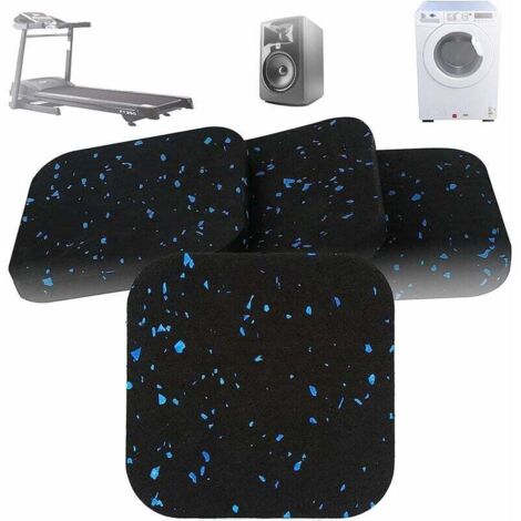 4 Pièces de Tapis de Machine à Laver, Tapis de Course en Caoutchouc Absorbant Les Chocs, Tapis Absorbant Les Chocs, pour Lave-linge, Sèche-linge, Systèmes Stéréo, Coussins de Meubles (1/5)