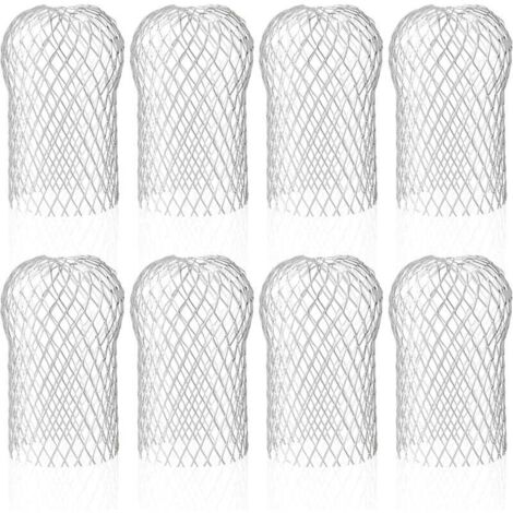Lot de 8 filtres de gouttière en aluminium pour gouttière - Protection contre les feuilles et la mousse (1/5)