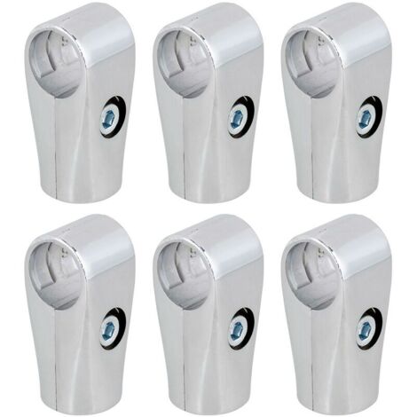 6 x raccords de serrage de rack d’affichage 25mm Inner Dia connecteurs de tube bidirectionaux (1/3)