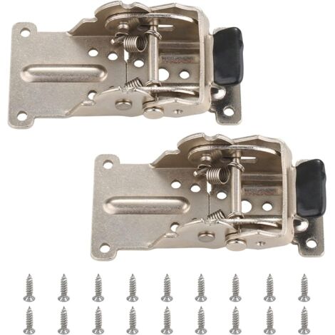 Charnière pour meuble,Charnière Pliante Autobloquante, 2 Pièces Argenté Jambe pour Pieds de Table Pliants, Établis Pliants (1/5)